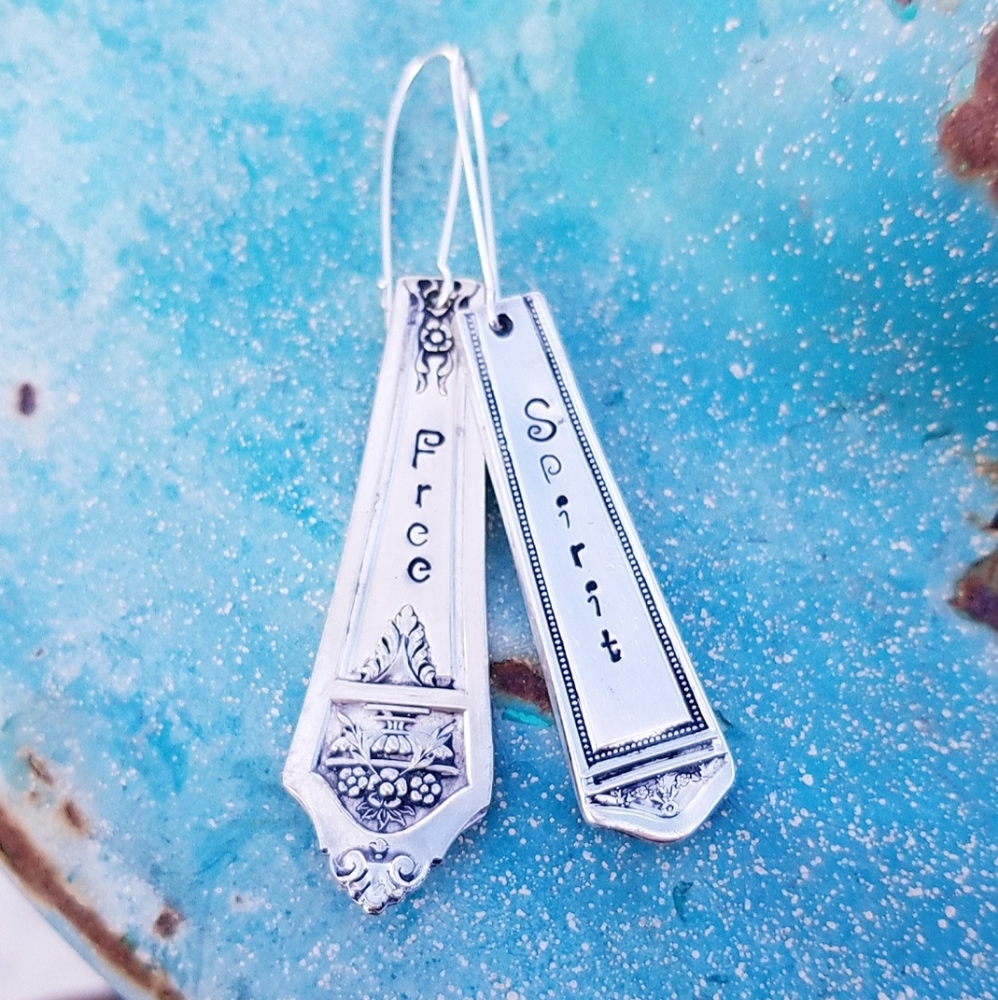 Free Spirit Vintage Silverware Upcycled Earrings